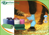 Coloured Non Woven Elastic Cohesive Bandages For Horses Breathable Latex Free