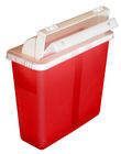 PP Plastic Red Medical Sharps Container For Syringe Needle Puncture Resistant