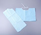 Disposable Waterproof Dental Apron Tie On Shape With 2 Ply Paper + 1 Ply PE Film