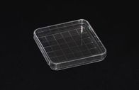 Clear Plastic 100X15mm Sterile Petri Dishes Disposable Square Shape for Laboratory