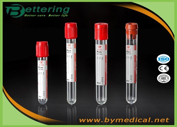 Vacuum Blood Sample Collection Tubes , Red Top Blood Tube For Clinical
