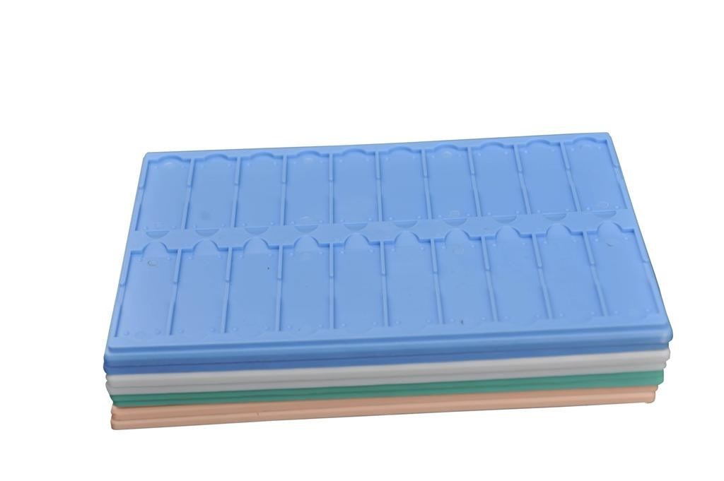 Medical Laboratory Supplies Colored Plastic Microscope Slide Tray Slide