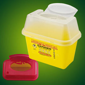 Disposable Portable Sharps Disposal Containers , Syringe Needle Container Box T2