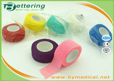 Non Woven Elastic Cohesive Bandage For Finger , Self Adherent Bandage Wrap