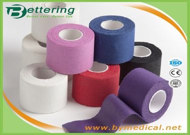 Cotton Coloured Athletic Sports Tape , GYM Ankle / Knee Strapping Tape Joints Protector