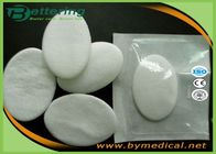 Disposable Surgical Absorbent Cotton Dressing , Non Adhesive Oval Eye Pads Covered