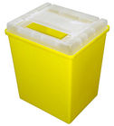 Red / Yellow Syringe Disposal Container 8L , Medical Waste Disposal Containers