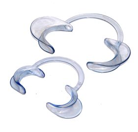 Clear Plastic Dental Teeth Whitening Cheek Retractor Mouth Opener C Type