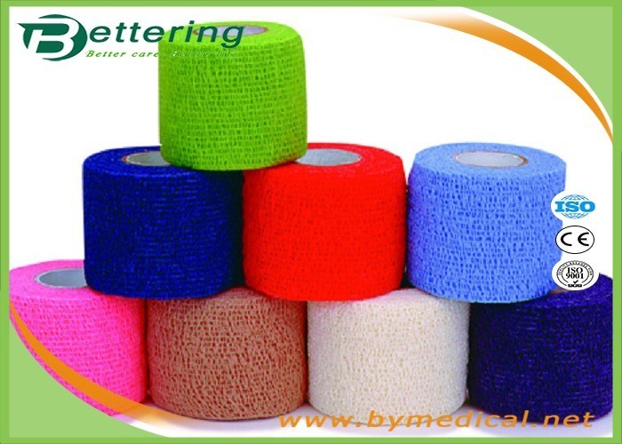 Breathable Elastic Adhesive Bandage Tape Self Adhesive Colorful