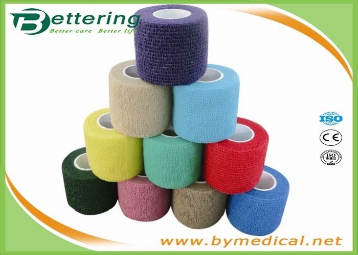 Breathable Elastic Adhesive Bandage Tape Self Adhesive Colorful