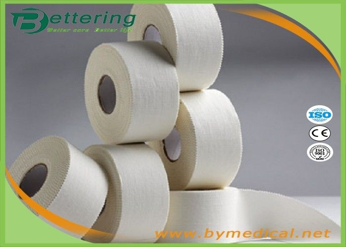 Cotton White Athletic Tape For Trainers Strapping , Adhesive Sports ...