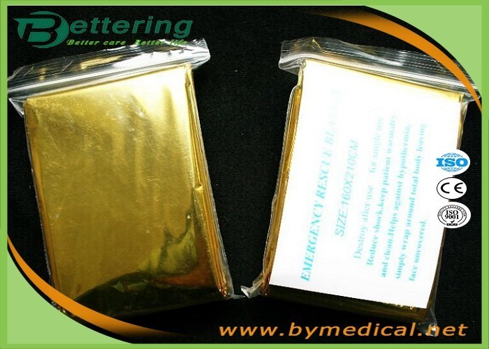 First Aid Mylar Emergency Blanket , Heavy Duty Space Blanket For