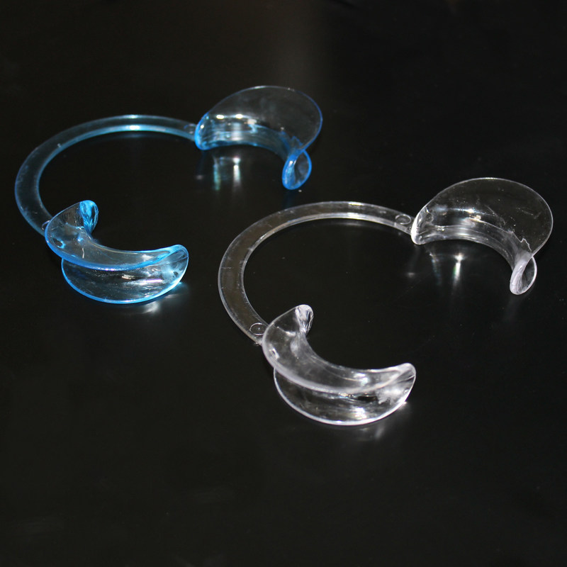 Clear Plastic Dental Teeth Whitening Cheek Retractor Mouth Opener C Type