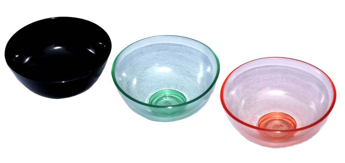 Colorful Disposable Dental Supplies Flexible Plastic Mixing Bowls And
